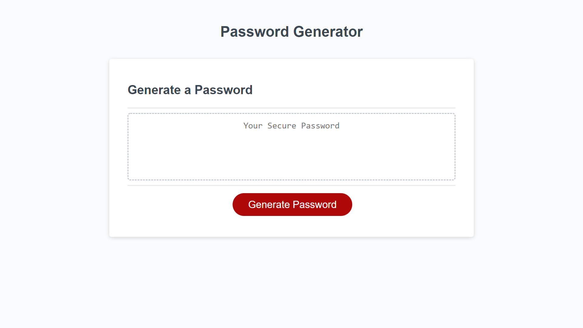Screenshot Password Generator